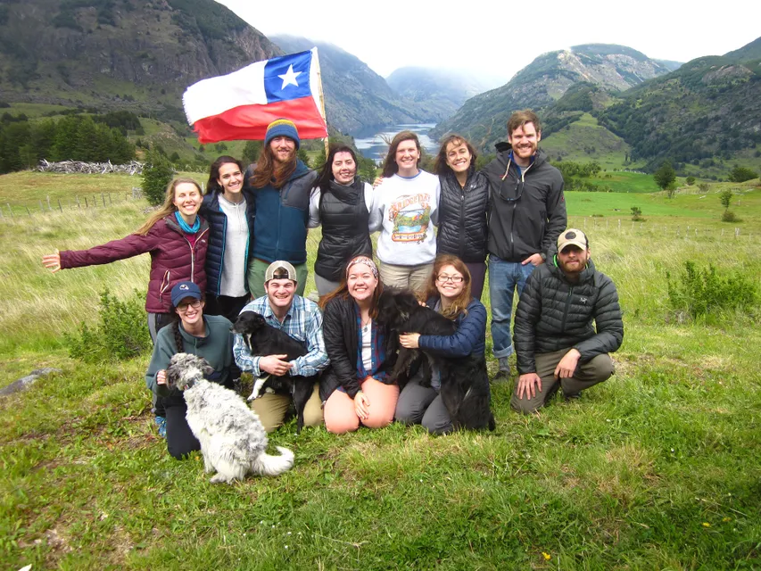 Group photo of a study abroad trip with Marcedes Minana